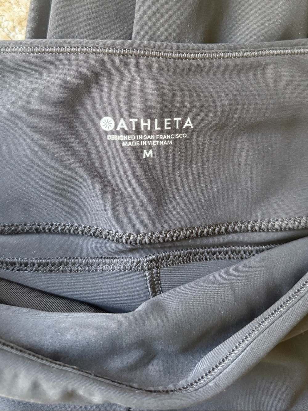 Athleta Stellar Black Zip-Pocket Performance Tight Pants - Picture 3 of 8